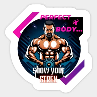 Gym perfect body Sticker